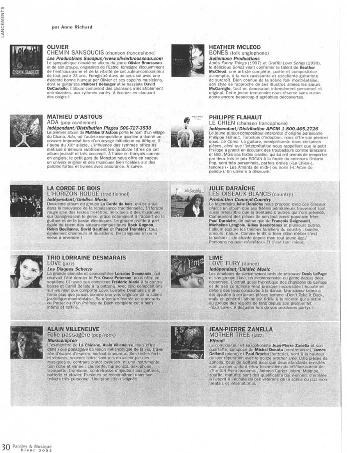 Paroles et musiques